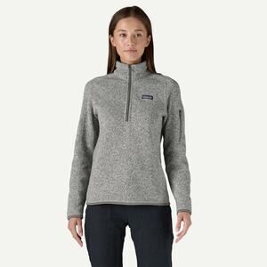 Patagonia Women's Better Sweater 1/4-Zip Fleece Pullover, Heather Grey, Small